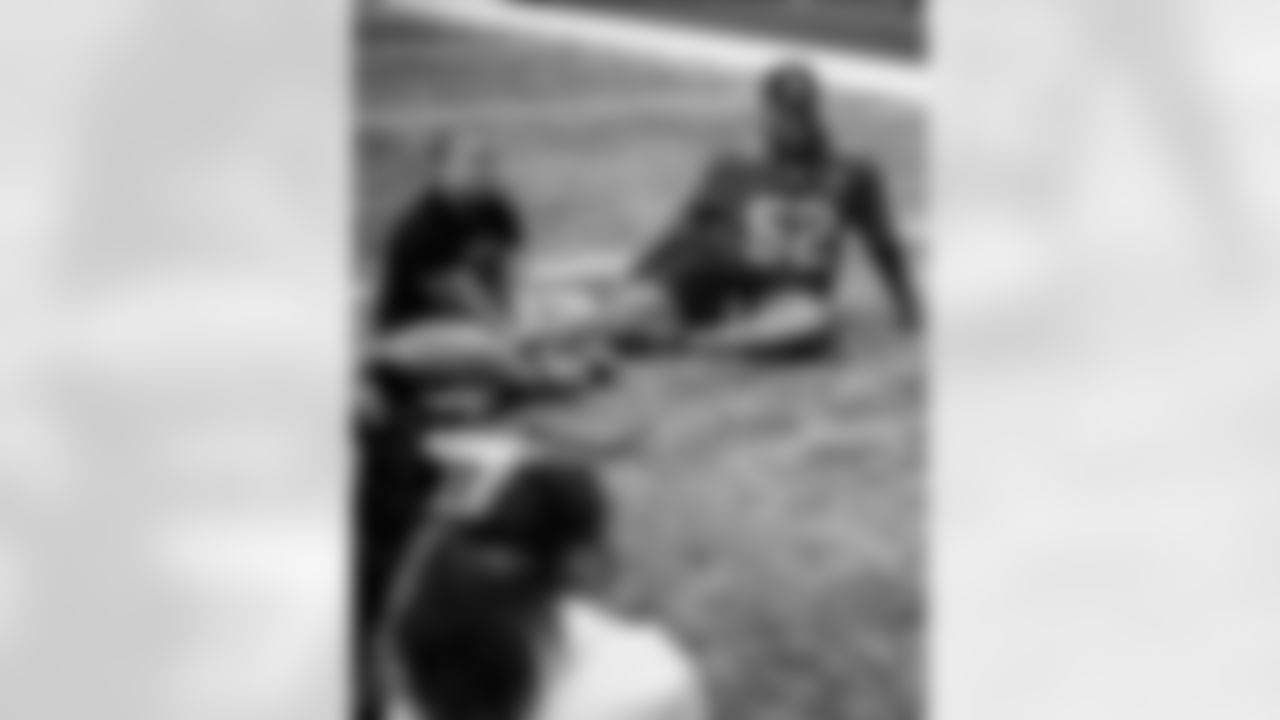 TAMPA, FL - December 16, 2025 - The final session of the Player-Student Mentoring Program at AdventHealth Training Center. Photo By Kyle Zedaker/Tampa Bay Buccaneers