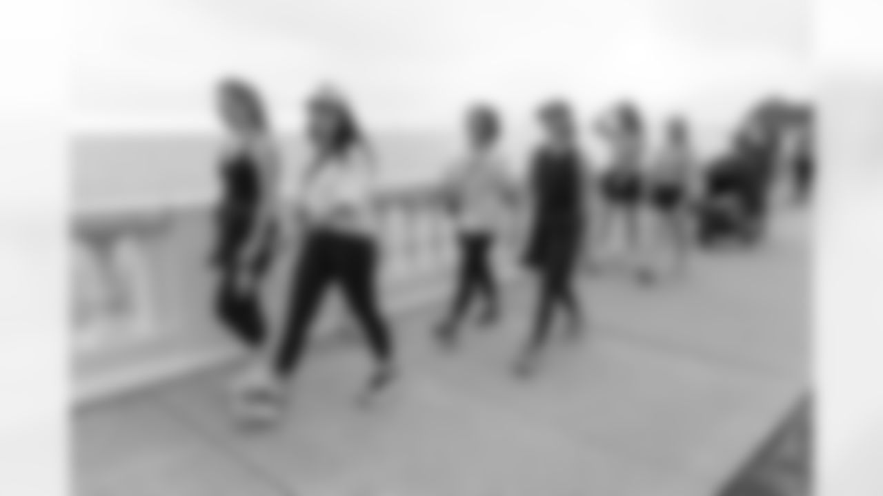 TAMPA, FL - December 06, 2025 - She is Football Bayshore Walk: Raise The Flags event with Bayshore Breakfast Club and Tampa Girls Social & Wellness at Hyde House Public Studio. Photo By Mike Carlson/Tampa Bay Buccaneers