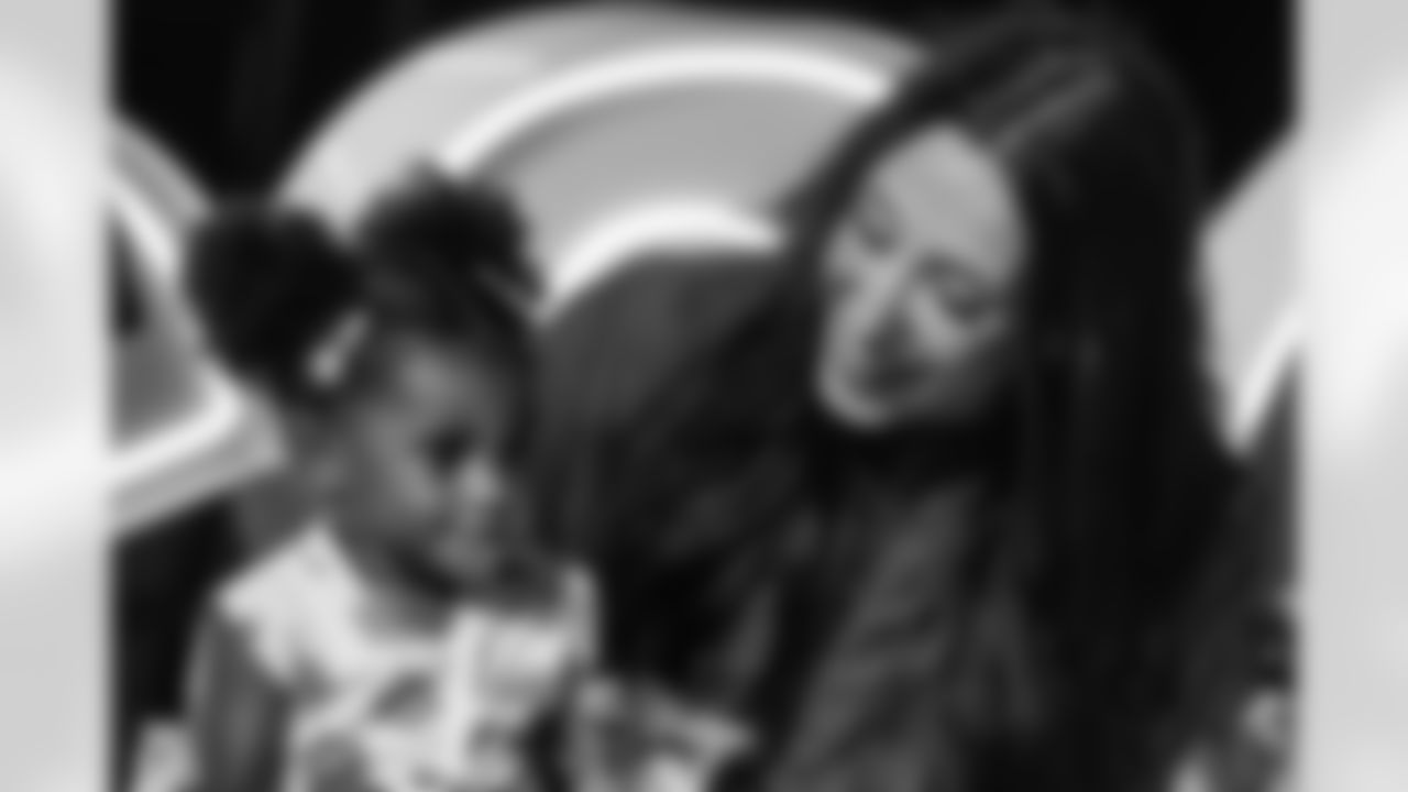 TAMPA, FL - November 23, 2025 - Tampa Bay Buccaneers Cheerleaders during the Watch Party at Armature Works during the game between the Tampa Bay Buccaneers and the Los Angeles Rams. Photo By Doug DeFelice/Tampa Bay Buccaneers