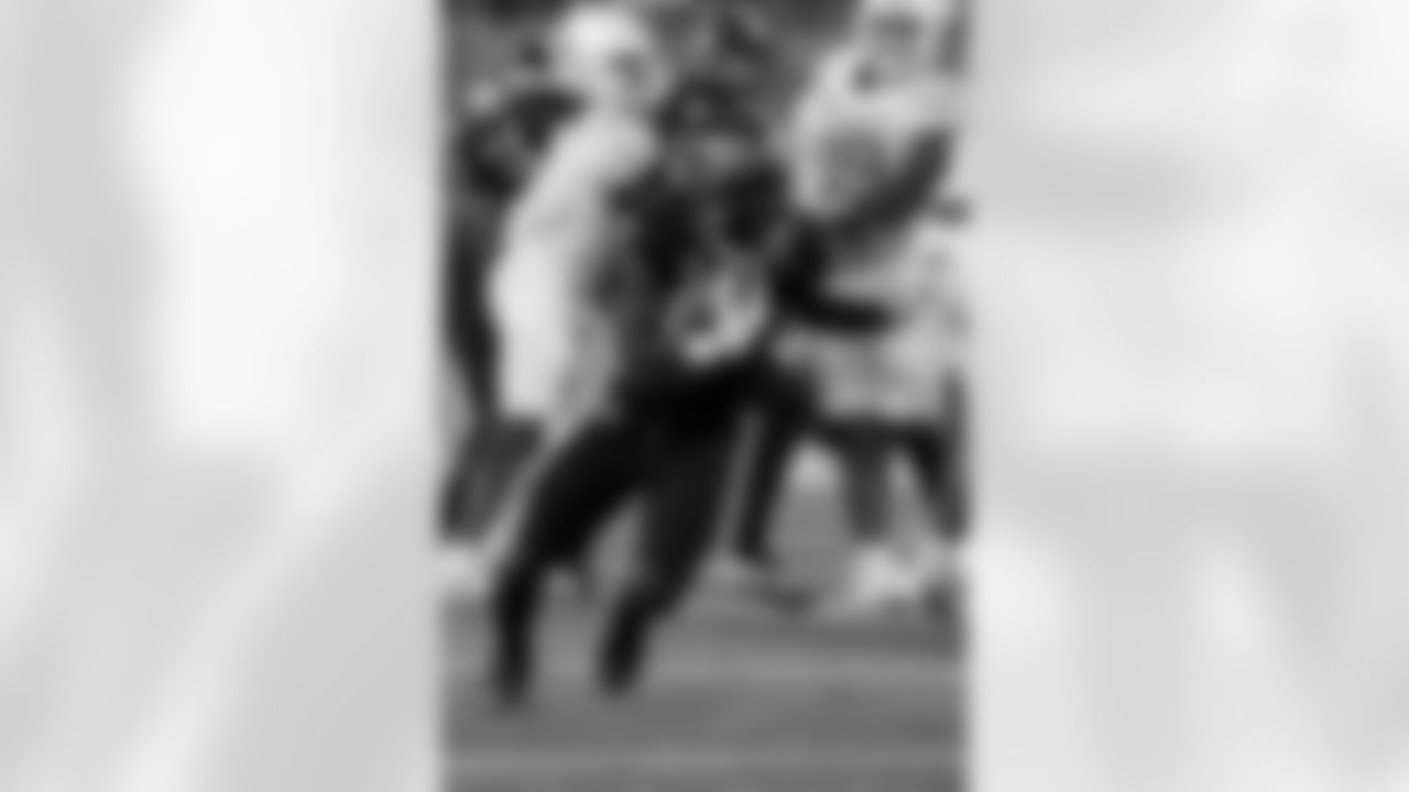 Wake Forest running back Demond Claiborne (1) runs against Mississippi during the second half of an NCAA football game in Winston-Salem, N.C., Saturday, Sept. 14, 2024. (AP Photo/Chuck Burton)