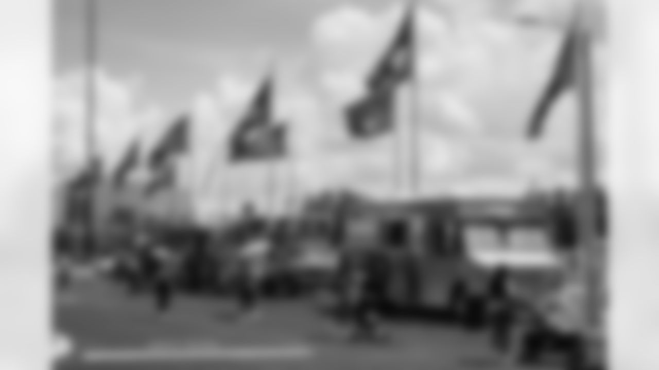 TAMPA, FL - June 14, 2025 - Food trucks during FCA 7v7 Flag Tournament at AdventHealth Training Center. Photo By Doug DeFelice/Tampa Bay Buccaneers