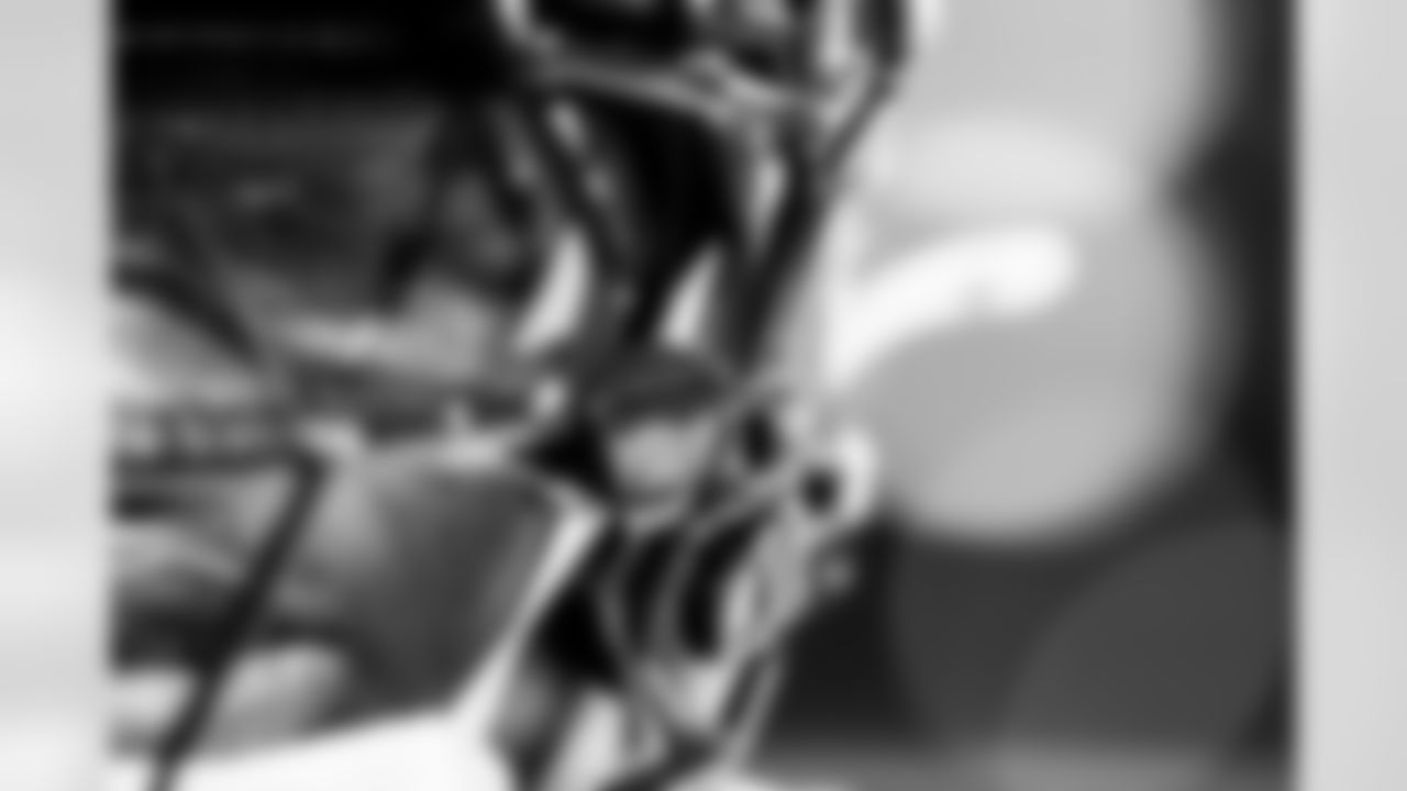 DETROIT, MI - October 20, 2025 - Outside Linebacker Yaya Diaby #0 of the Tampa Bay Buccaneers before the Monday Night Football game between the Tampa Bay Buccaneers and Detroit Lions. The Bucs lost the game, 24-9. Photo By Kyle Zedaker/Tampa Bay Buccaneers