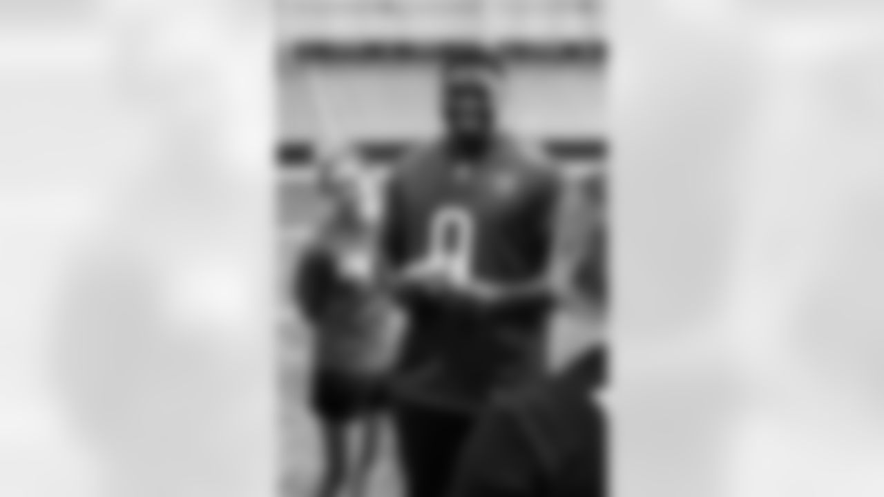 TAMPA, FL - October 15, 2025 - Outside Linebacker Yaya Diaby #0 of the Tampa Bay Buccaneers during session 2 of the Player-Student Mentorship Program with students from Leto High School and Tampa Bay Tech High School. Photo By Kyle Zedaker/Tampa Bay Buccaneers