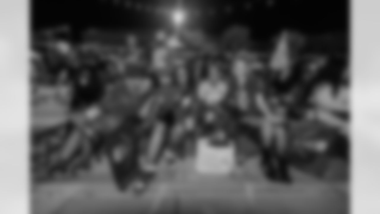 TAMPA, FL - November 23, 2025 - Fans during the Watch Party at Armature Works during the game between the Tampa Bay Buccaneers and the Los Angeles Rams. Photo By Doug DeFelice/Tampa Bay Buccaneers