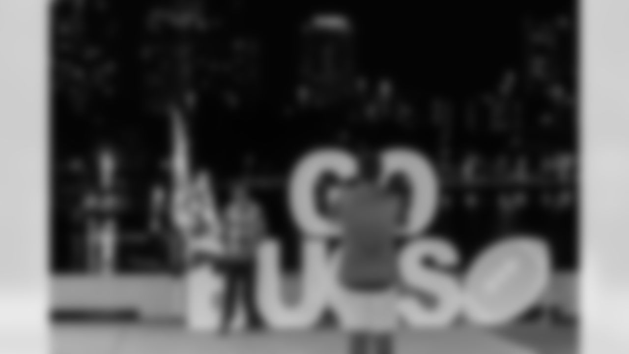 TAMPA, FL - November 23, 2025 - Fans during the Watch Party at Armature Works during the game between the Tampa Bay Buccaneers and the Los Angeles Rams. Photo By Doug DeFelice/Tampa Bay Buccaneers