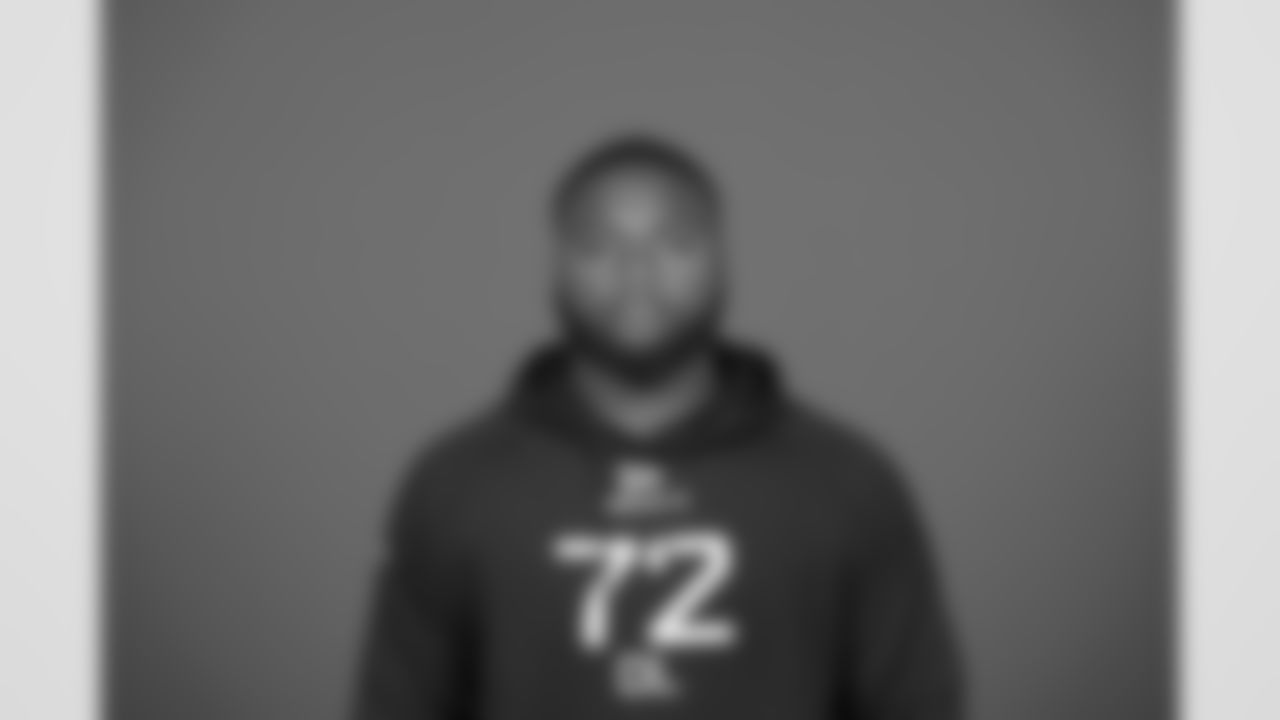 Central Arkansas defensive lineman David Walker (DL72) poses for a portrait at the NFL football Combine on Tuesday, Feb. 25, 2025 in Indianapolis. (AJ Mast/AP Content Services for the NFL)