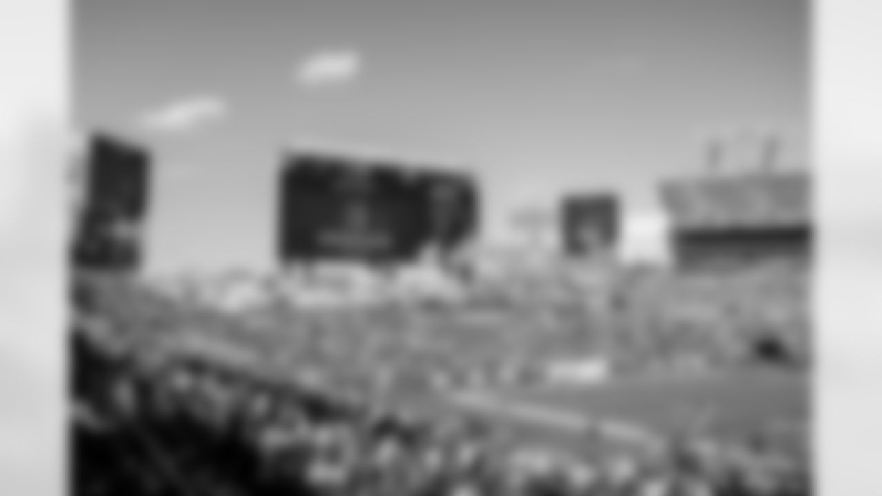 TAMPA, FL - November 30, 2025 - A general view of Simeon Rice's Ring of Honor induction ceremony at halftime during the game between the Arizona Cardinals and Tampa Bay Buccaneers. The Bucs won the game, 20-17. Photo By Dave Pullis/Tampa Bay Buccaneers