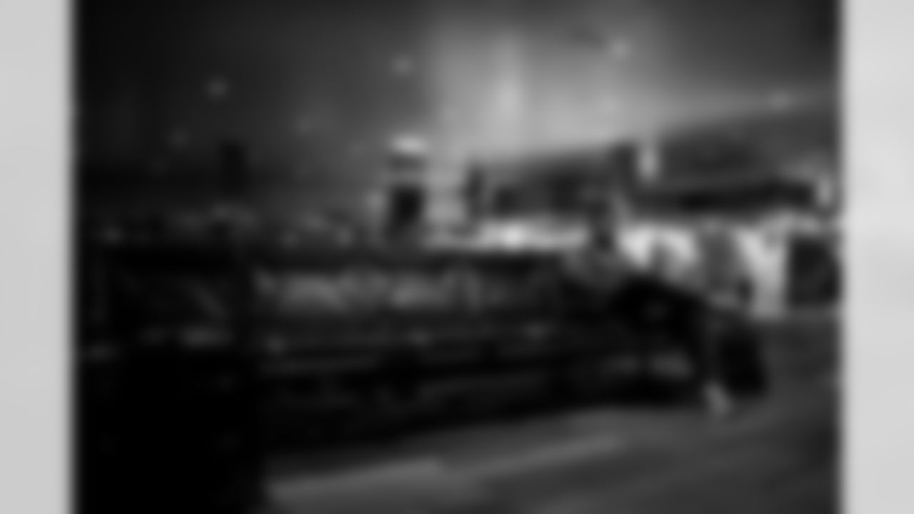 TAMPA, FL - February 23, 2026 - College Scout Cesar Rivera travels to the 2026 NFL Combine. Photo By Tori Richman/Tampa Bay Buccaneers