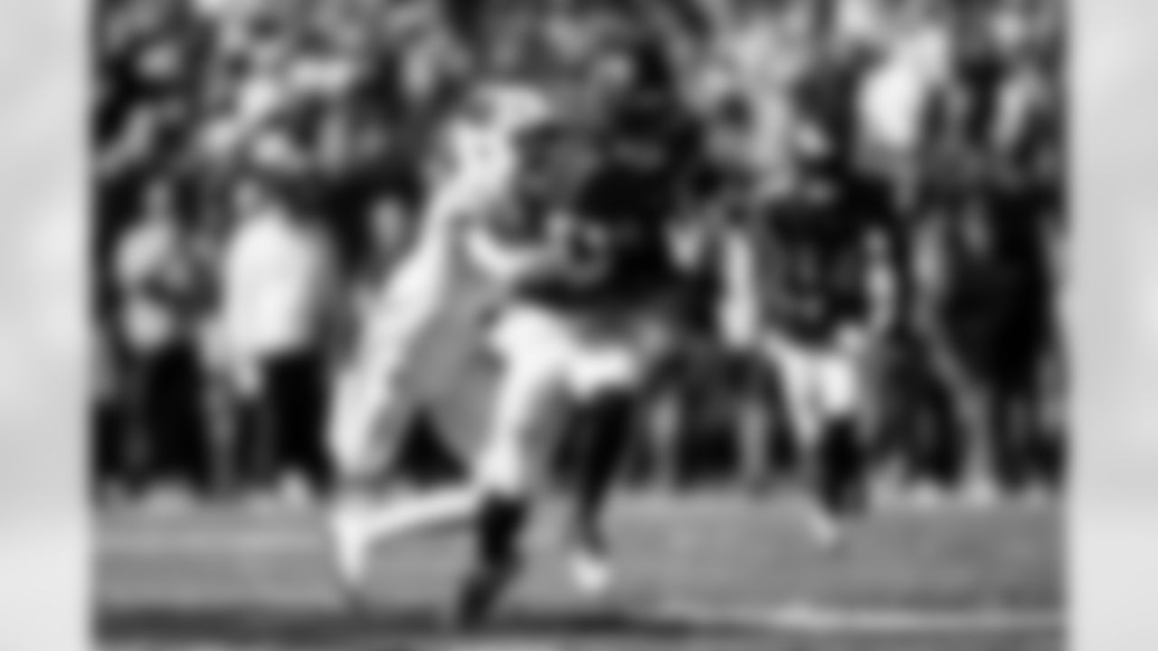 TAMPA, FL - November 30, 2025 - Wide Receiver Emeka Egbuka #2 of the Tampa Bay Buccaneers during the game between the Arizona Cardinals and Tampa Bay Buccaneers. The Bucs won the game, 20-17. Photo By Tori Richman/Tampa Bay Buccaneers