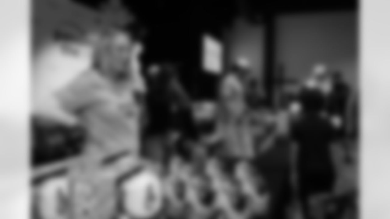 TAMPA, FL - December 16, 2025 - The Baker and Emily Mayfield Foundation's annual 'Passing The Joy' event. Photo By Doug DeFelice/Tampa Bay Buccaneers