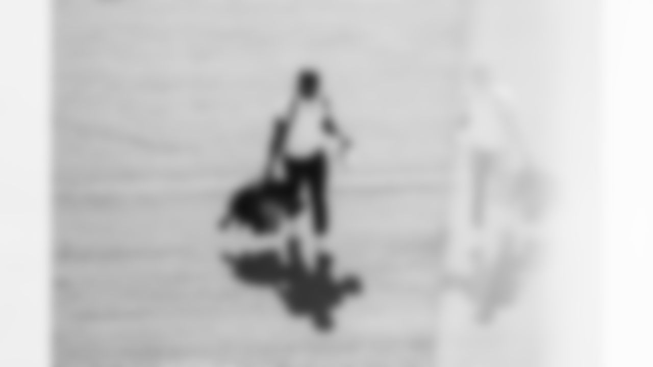 TAMPA, FL - November 15, 2025 - Safety Tykee Smith #23 of the Tampa Bay Buccaneers departs before the Bucs' game against the Buffalo Bills. Photo By Tori Richman/Tampa Bay Buccaneers