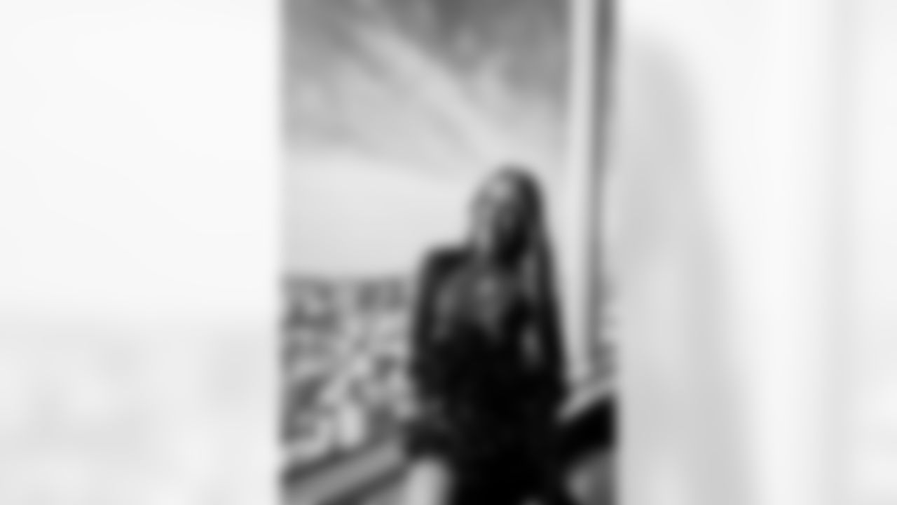 SAN FRANCISCO, CA - February 01, 2026 - Tampa Bay Buccaneers Pro Bowl Cheerleader Savannah during rehearsals. Photo By Tori Richman/Tampa Bay Buccaneers