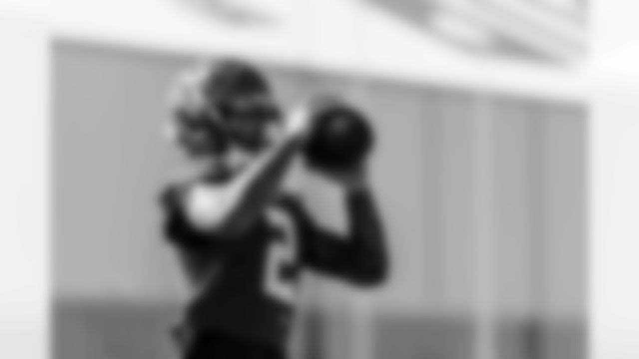 TAMPA, FL - November 20, 2025 - Wide Receiver Emeka Egbuka #2 of the Tampa Bay Buccaneers during practice at AdventHealth Training Center. Photo By Tori Richman/Tampa Bay Buccaneers