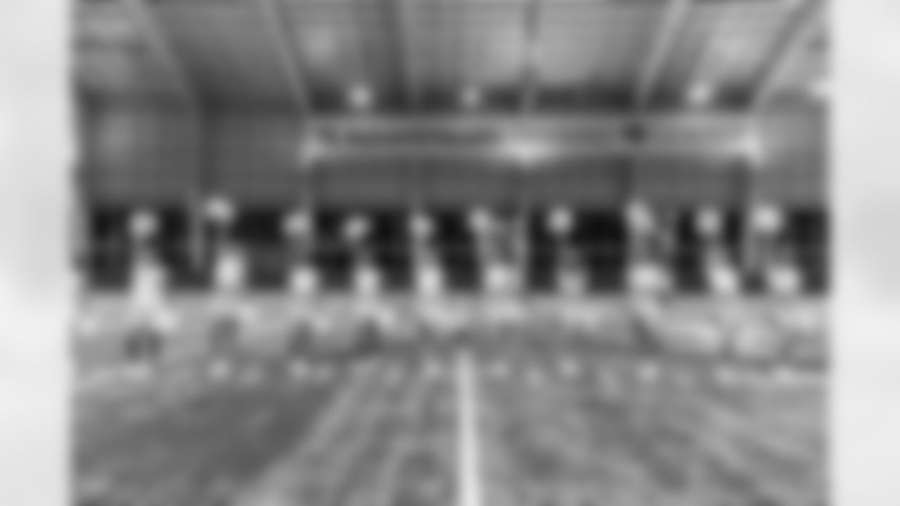 TAMPA, FL - December 09, 2025 - Tampa Bay Buccaneers Cheerleaders during Field Rehearsal at AdventHealth Training Center. Photo By Tori Richman/Tampa Bay Buccaneers