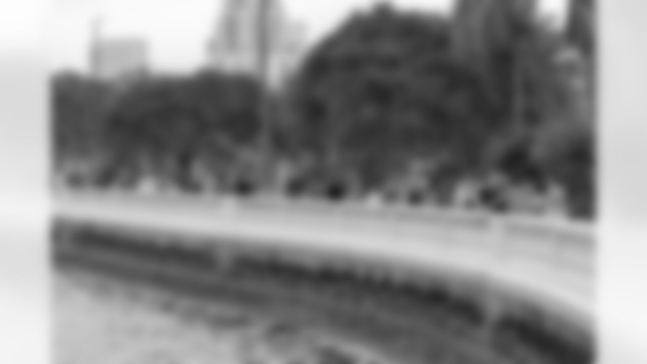 TAMPA, FL - December 06, 2025 - She is Football Bayshore Walk: Raise The Flags event with Bayshore Breakfast Club and Tampa Girls Social & Wellness at Hyde House Public Studio. Photo By Mike Carlson/Tampa Bay Buccaneers