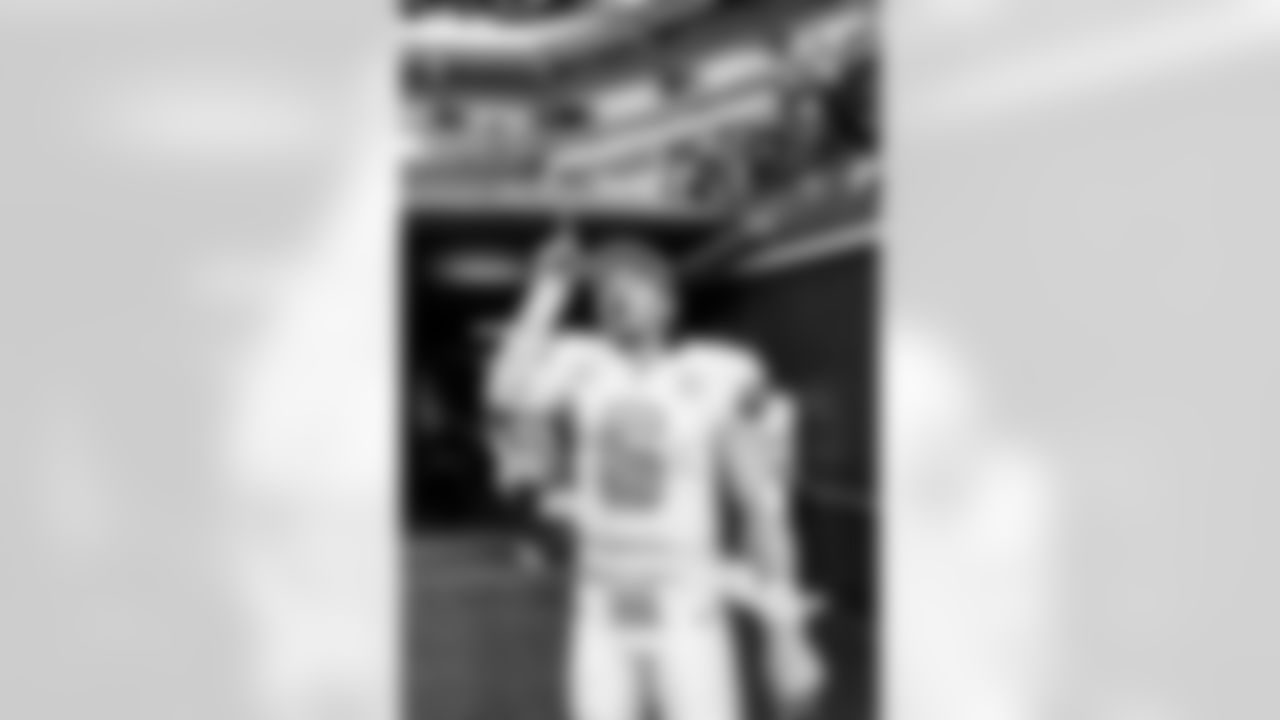 SEATTLE, WA - October 05, 2025 - Quarterback Baker Mayfield #6 of the Tampa Bay Buccaneers after the game between the Tampa Bay Buccaneers and Seattle Seahawks. The Bucs won the game, 38-35. Photo By Tori Richman/Tampa Bay Buccaneers