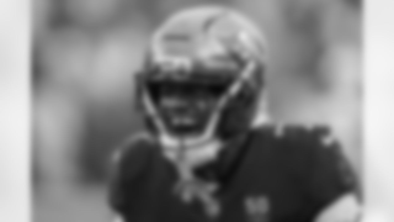 TAMPA, FL - December 07, 2025 - The Tampa Bay Buccaneers and New Orleans Saints play a regular season game at Raymond James Stadium. The Bucs lost the game, 24-20. Photo By Kyle Zedaker/Tampa Bay Buccaneers