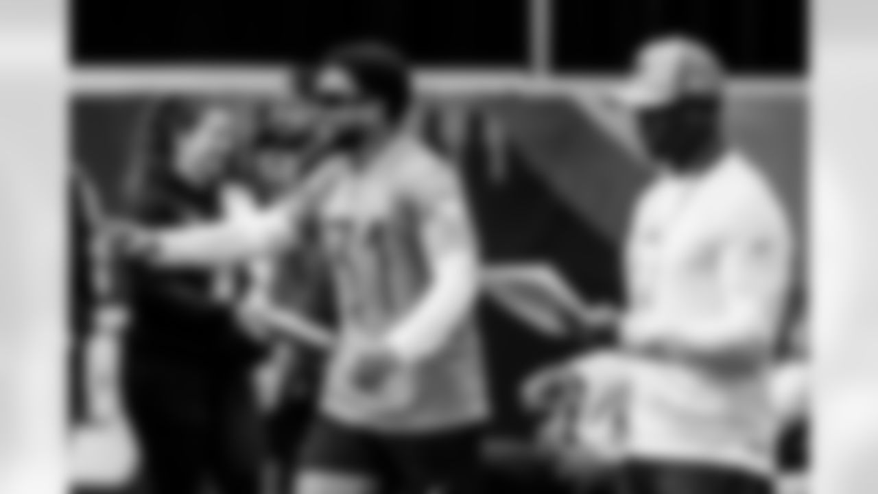 SAN FRANCISCO, CA - February 01, 2026 - Safety Antoine Winfield Jr. #31 of the Tampa Bay Buccaneers during Pro Bowl Practice at the Moscone Center. Photo By Tori Richman/Tampa Bay Buccaneers