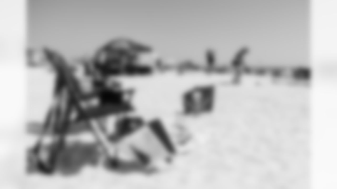 ST. PETE BEACH, FL - April 26, 2025 - Beach chairs during Bucs Beach Bash. Photo By Dave Pullis/Tampa Bay Buccaneers