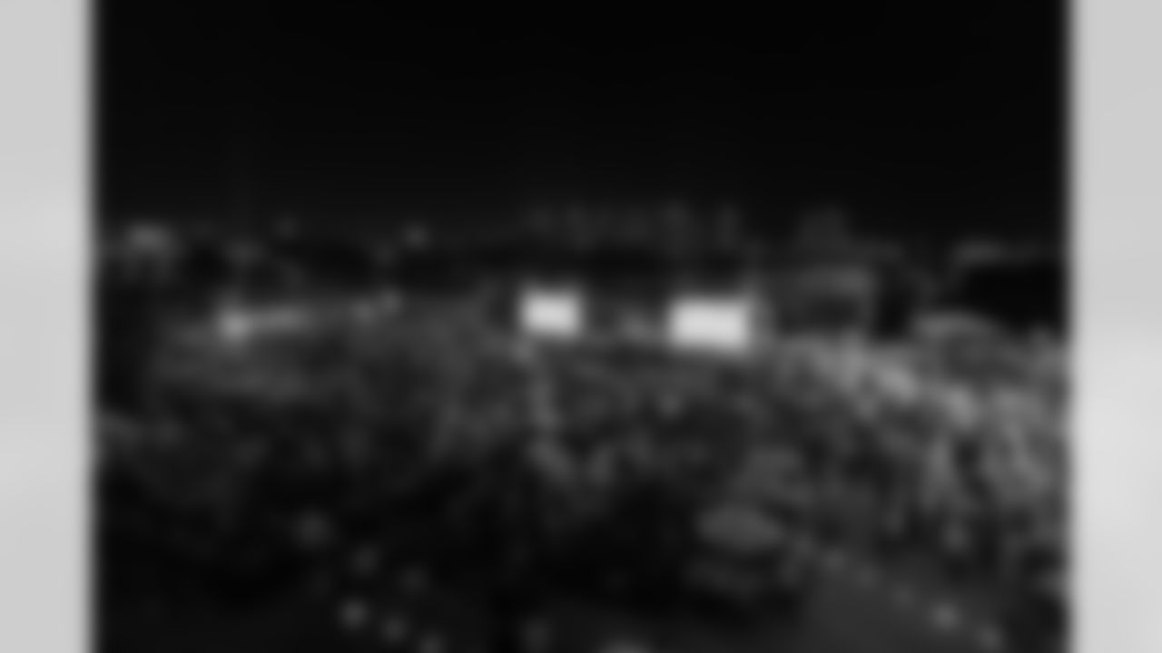 TAMPA, FL - November 23, 2025 - Watch Party at Armature Works during the game between the Tampa Bay Buccaneers and the Los Angeles Rams. Photo By Doug DeFelice/Tampa Bay Buccaneers