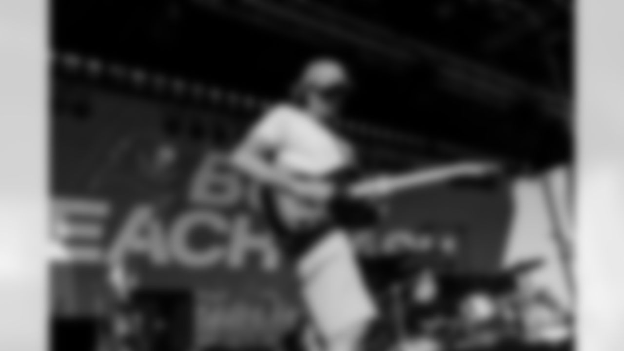ST. PETE BEACH, FL - April 26, 2025 - Pirate Flag performs during Bucs Beach Bash. Photo By Dave Pullis/Tampa Bay Buccaneers