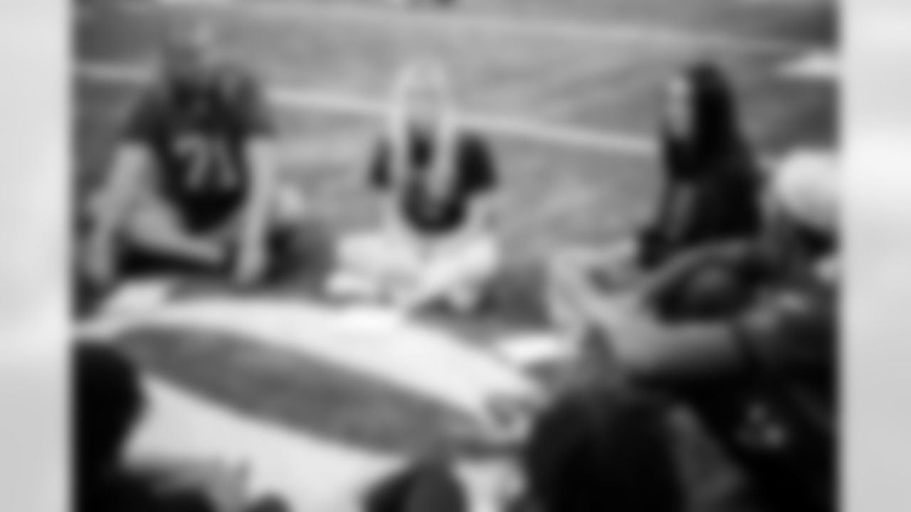 TAMPA, FL - December 16, 2025 - The final session of the Player-Student Mentoring Program at AdventHealth Training Center. Photo By Kyle Zedaker/Tampa Bay Buccaneers