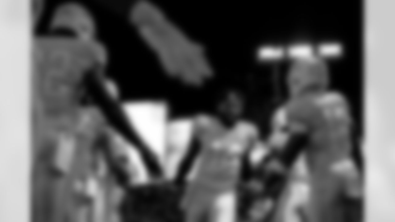 TAMPA, FL - December 11, 2025 - The Tampa Bay Buccaneers and Atlanta Falcons during a regular season game at Raymond James Stadium. The Bucs lost the game, 29-28. Photo By Kyle Zedaker/Tampa Bay Buccaneers