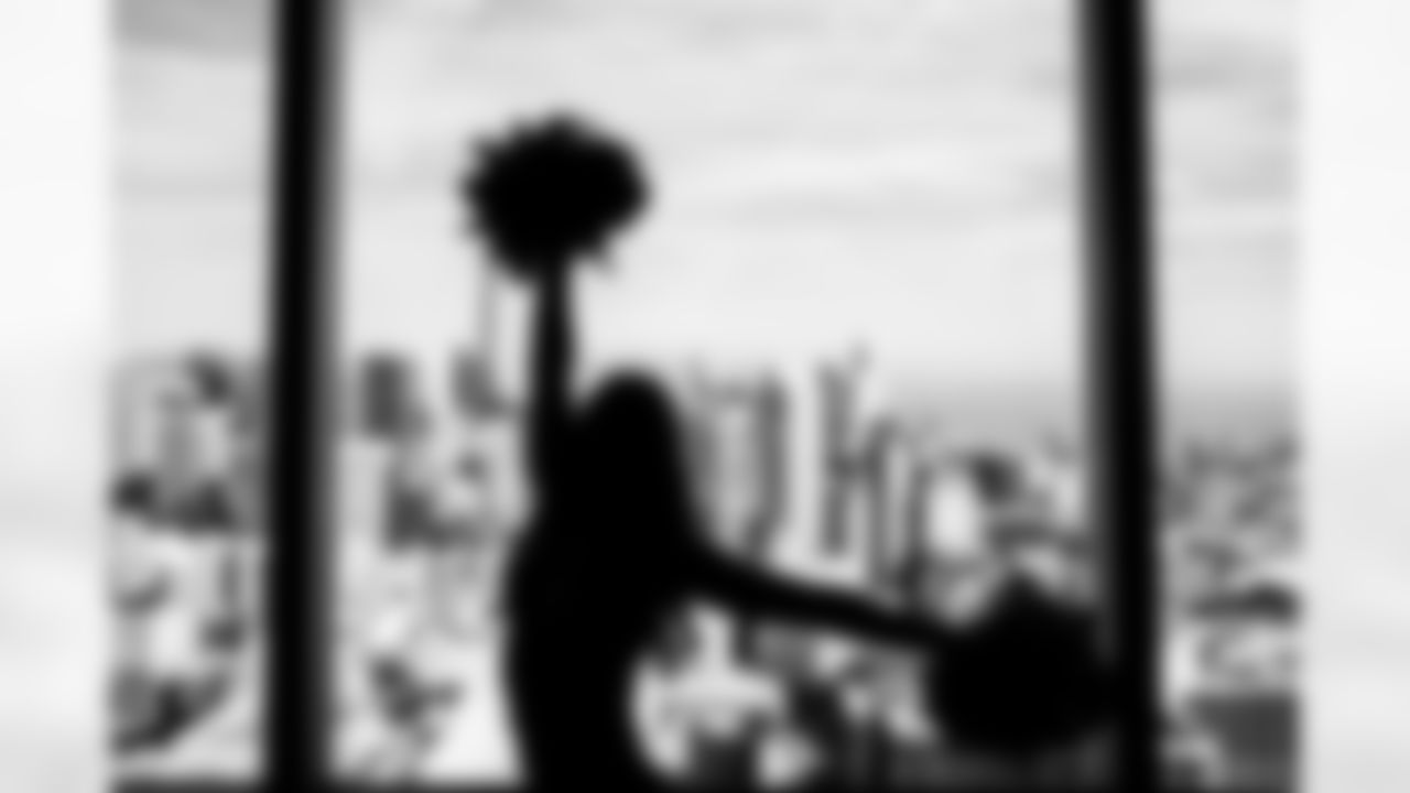 SAN FRANCISCO, CA - February 01, 2026 - Tampa Bay Buccaneers Pro Bowl Cheerleader Savannah during rehearsals. Photo By Tori Richman/Tampa Bay Buccaneers