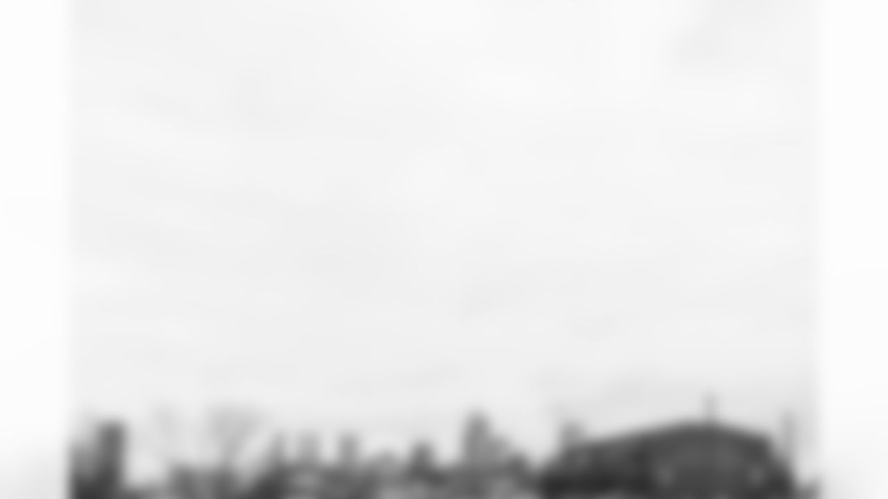 INDIANAPOLIS, IN - February 23, 2026 - Scouts arrive in Indianapolis for the 2026 NFL Combine at Lucas Oil Stadium. Photo By Tori Richman/Tampa Bay Buccaneers