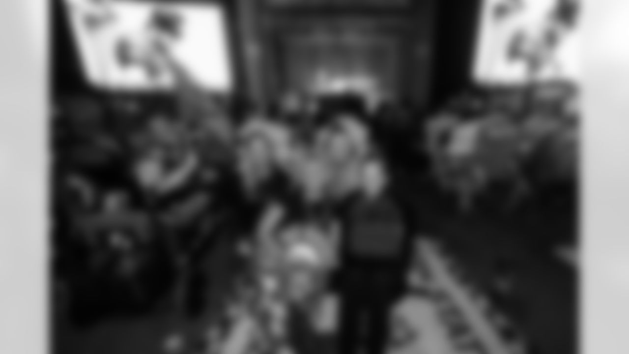 TAMPA, FL - November 23, 2025 - Fans during the Watch Party at Armature Works during the game between the Tampa Bay Buccaneers and the Los Angeles Rams. Photo By Doug DeFelice/Tampa Bay Buccaneers