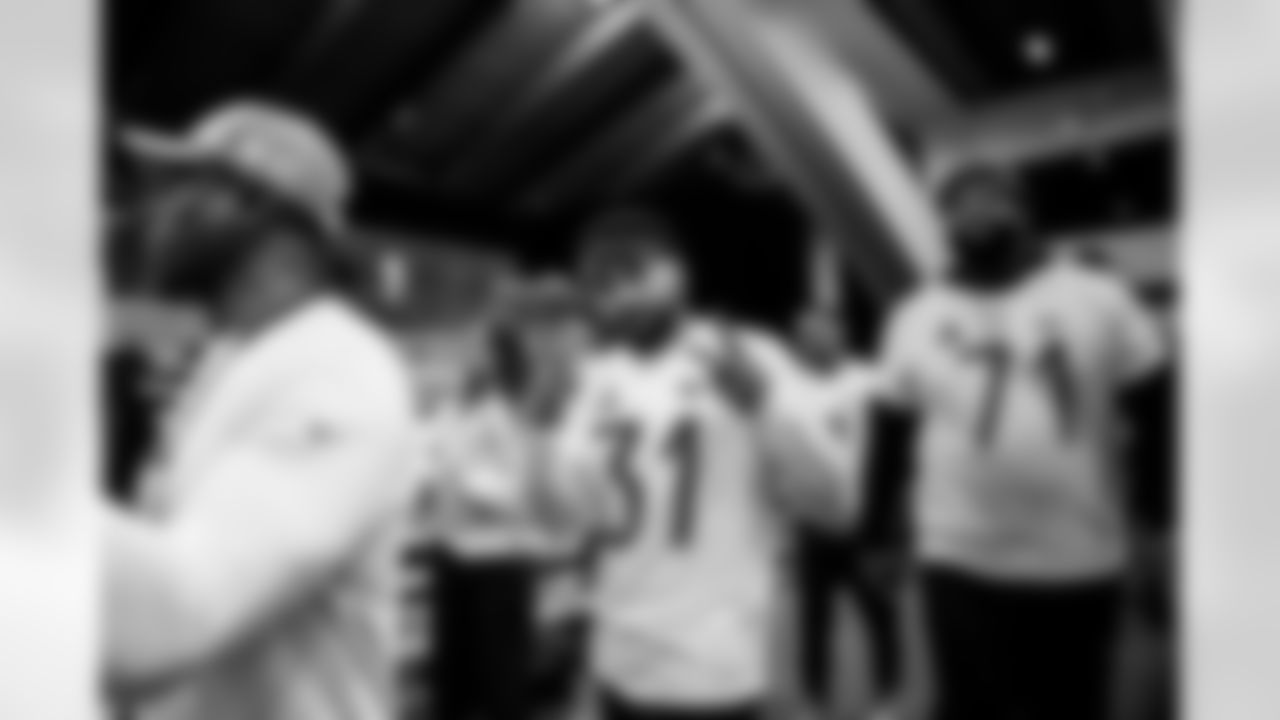 SAN FRANCISCO, CA - February 01, 2026 - Safety Antoine Winfield Jr. #31 of the Tampa Bay Buccaneers during Pro Bowl Practice at the Moscone Center. Photo By Tori Richman/Tampa Bay Buccaneers