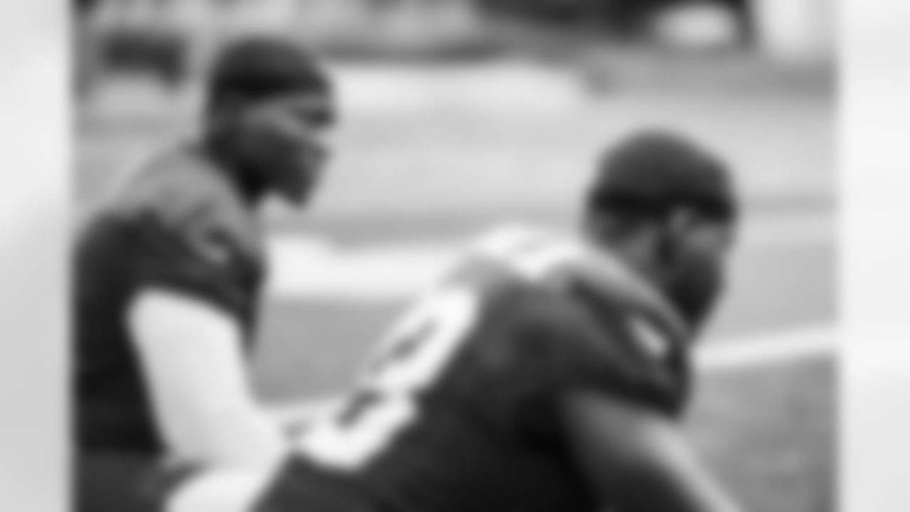 PITTSBURGH, PA - August 13, 2025 - Outside Linebacker Yaya Diaby #0 of the Tampa Bay Buccaneers during practice at Gesling Stadium. Photo By Tori Richman/Tampa Bay Buccaneers