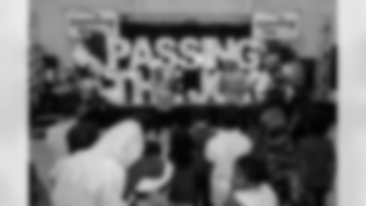 TAMPA, FL - December 16, 2025 - The Baker and Emily Mayfield Foundation's annual 'Passing The Joy' event. Photo By Doug DeFelice/Tampa Bay Buccaneers