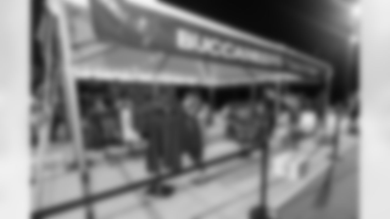 TAMPA, FL - November 23, 2025 - Team Store activation during the Watch Party at Armature Works during the game between the Tampa Bay Buccaneers and the Los Angeles Rams. Photo By Doug DeFelice/Tampa Bay Buccaneers