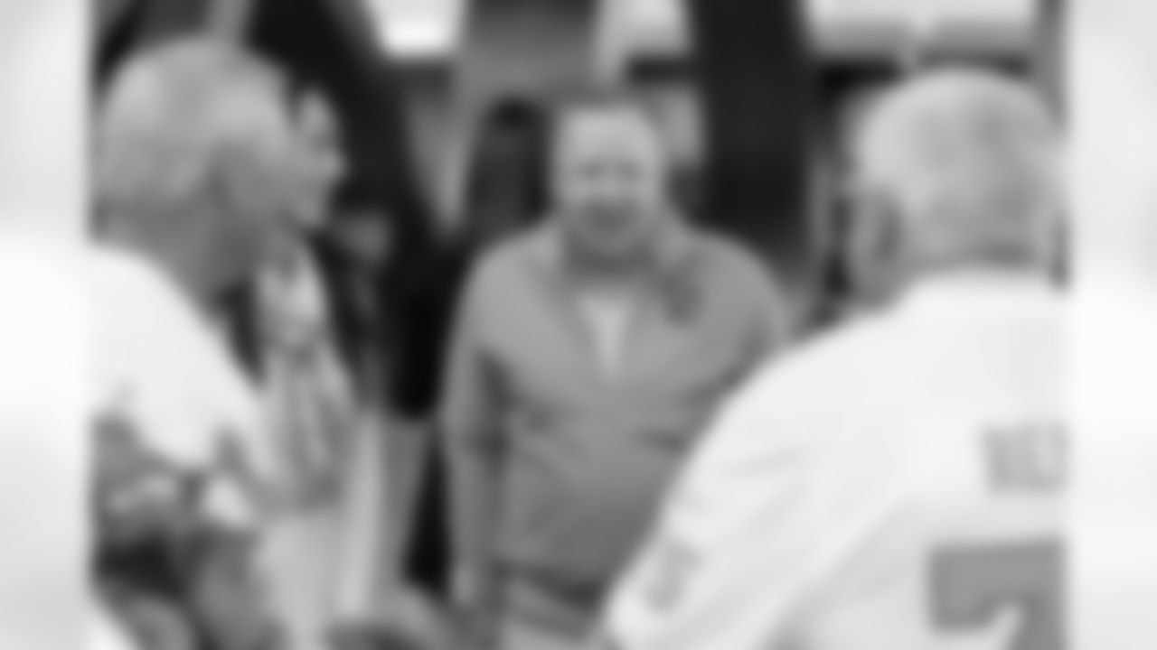 TAMPA, FL - December 11, 2025 - The 1976 Tampa Bay Buccaneers team reunion in the Hyundai Club at Raymond James Stadium. Photo By Mike Carlson/Tampa Bay Buccaneers