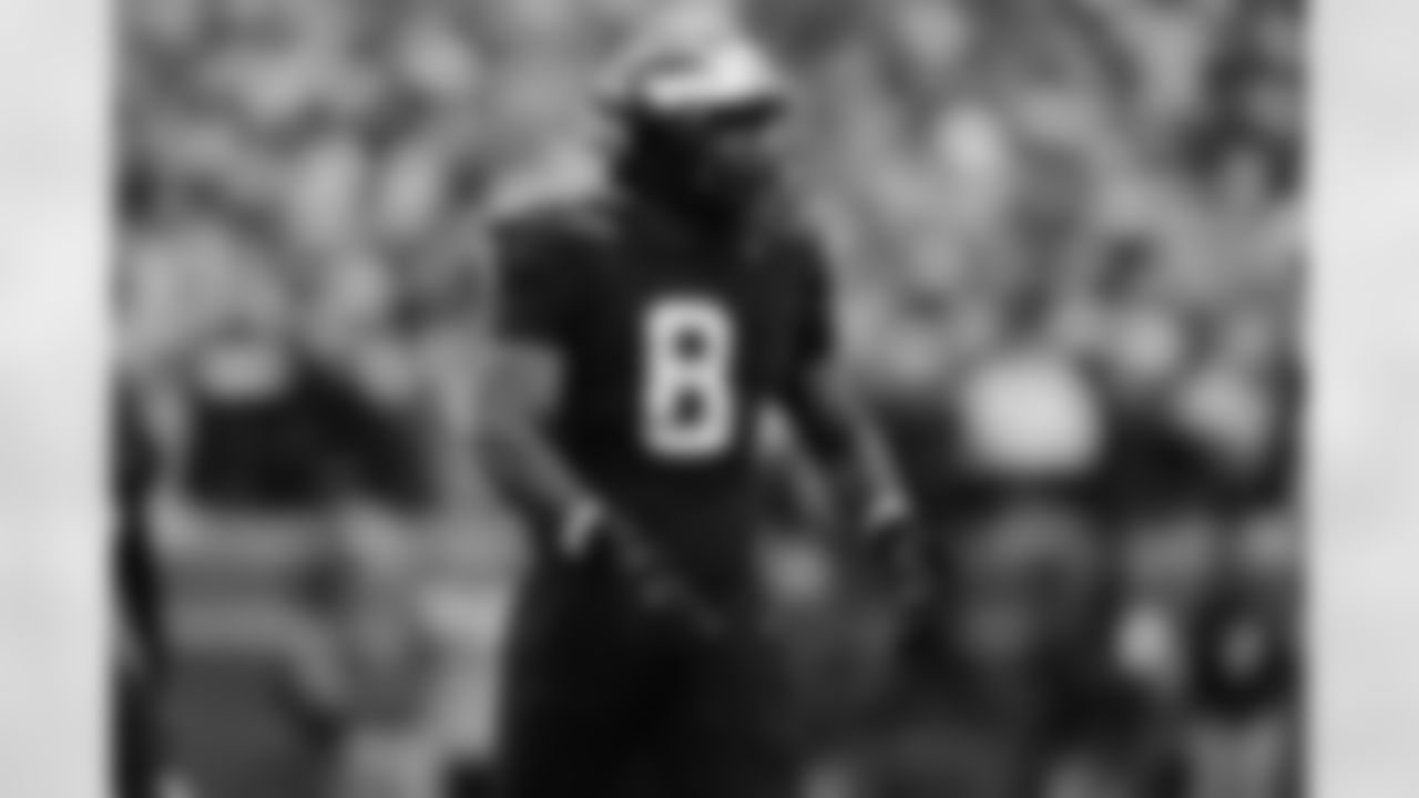 Michigan defensive end Derrick Moore claps during the second half of an NCAA college football game against Ohio State, Saturday, Nov. 25, 2023, in Ann Arbor, Mich. Michigan won 30-24. (AP Photo/David Dermer)