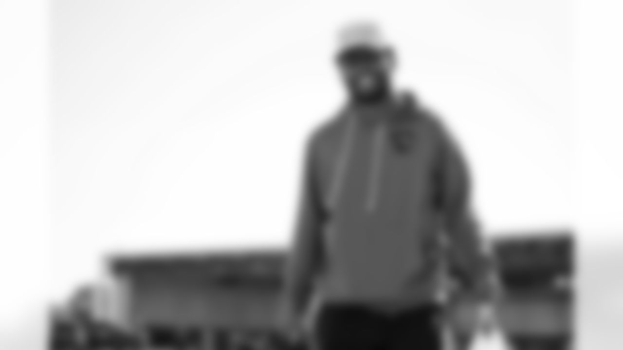 TAMPA, FL - November 15, 2025 - Linebacker Nick Jackson #53 of the Tampa Bay Buccaneers departs before the Bucs' game against the Buffalo Bills. Photo By Tori Richman/Tampa Bay Buccaneers