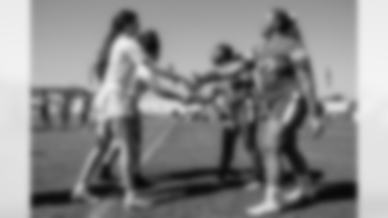 TAMPA, FL - February 14, 2026 - The 2026 Girls Flag Football Preseason Classic. Photo By Doug DeFelice/Tampa Bay Buccaneers