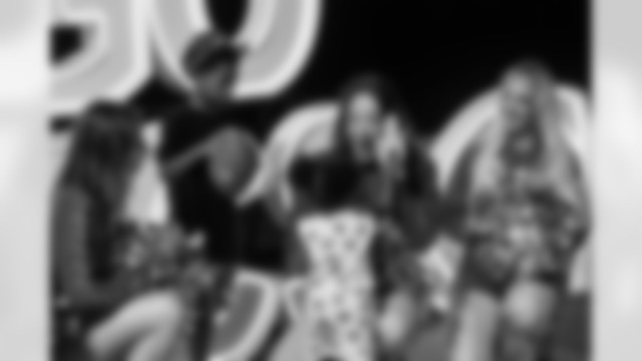 TAMPA, FL - November 23, 2025 - Tampa Bay Buccaneers Cheerleaders during the Watch Party at Armature Works during the game between the Tampa Bay Buccaneers and the Los Angeles Rams. Photo By Doug DeFelice/Tampa Bay Buccaneers