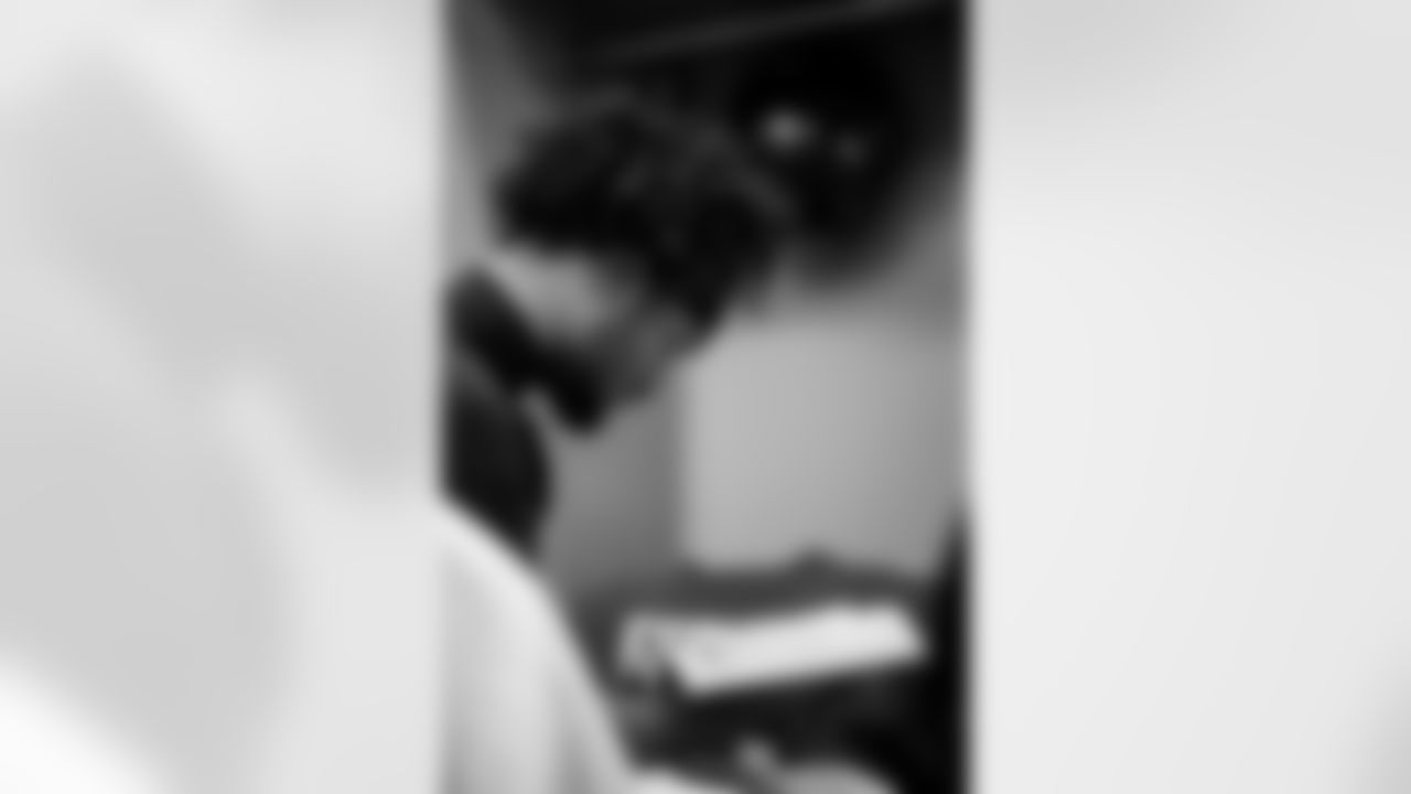 INGLEWOOD, CA - November 23, 2025 - Wide Receiver Emeka Egbuka #2 of the Tampa Bay Buccaneers before the game between the Tampa Bay Buccaneers and Los Angeles Rams. The Bucs lost the game, 34-7. Photo By Kyle Zedaker/Tampa Bay Buccaneers