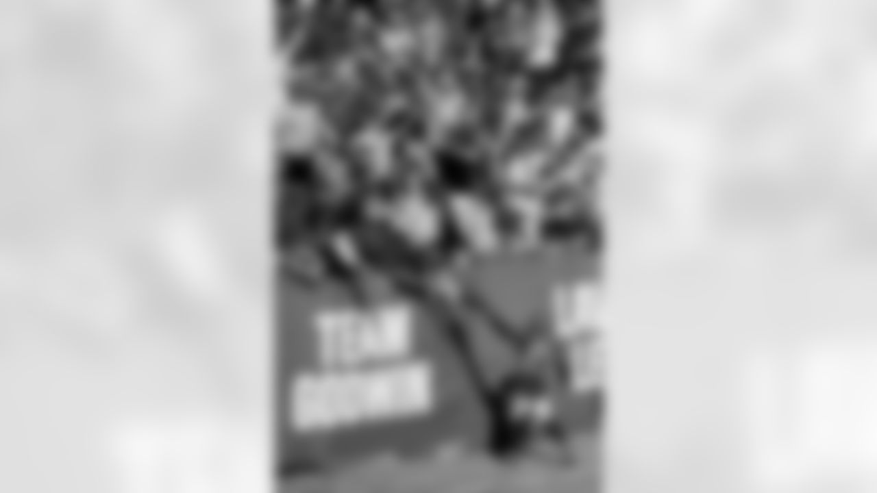 TAMPA, FL - November 30, 2025 - Safety Tykee Smith #23 of the Tampa Bay Buccaneers and fans during the game between the Arizona Cardinals and Tampa Bay Buccaneers. The Bucs won the game, 20-17. Photo By Dave Pullis/Tampa Bay Buccaneers