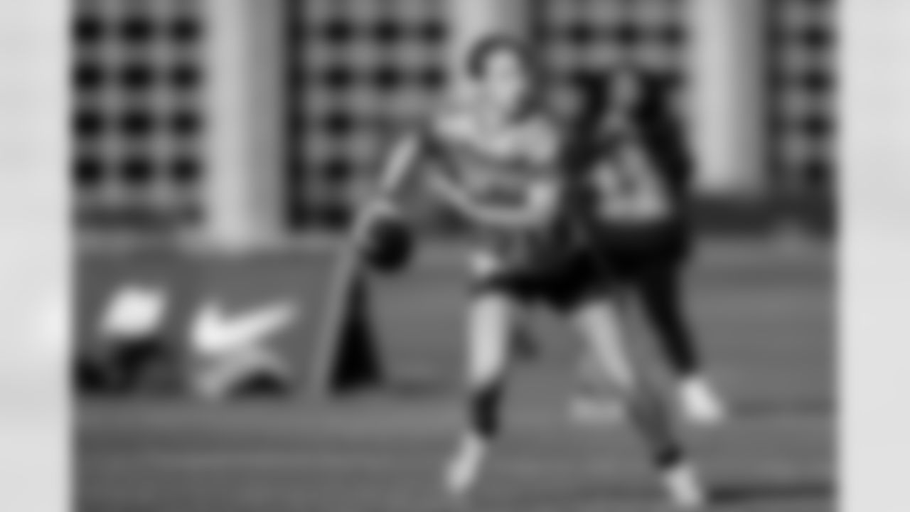 TAMPA, FL - February 12, 2026 - The 2026 Girls Flag Football Preseason Classic at AdventHealth Training Center. Photo By Tori Richman/Tampa Bay Buccaneers