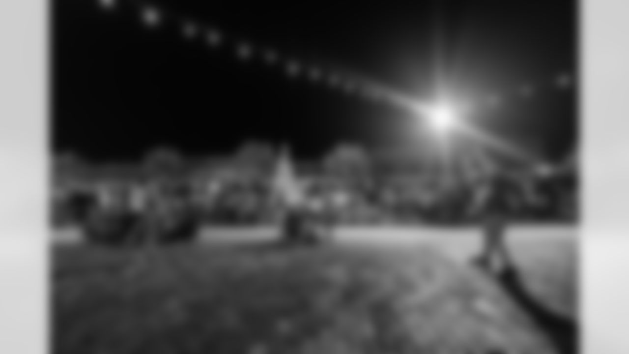 TAMPA, FL - November 23, 2025 - Fans during the Watch Party at Armature Works during the game between the Tampa Bay Buccaneers and the Los Angeles Rams. Photo By Doug DeFelice/Tampa Bay Buccaneers