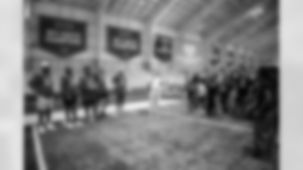 TAMPA, FL - December 16, 2025 - The final session of the Player-Student Mentoring Program at AdventHealth Training Center. Photo By Kyle Zedaker/Tampa Bay Buccaneers