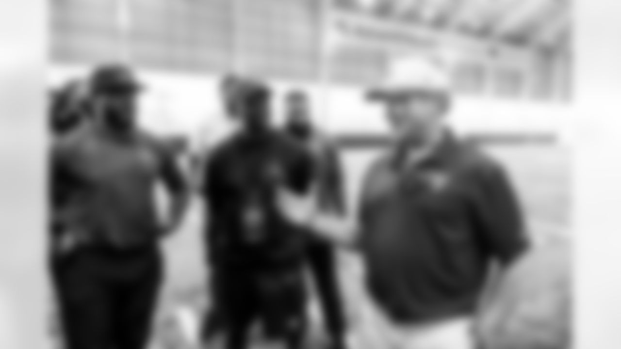 TAMPA, FL - May 07, 2025 - Buccaneers Legend Jon Gruden Coaching session of the 2025 National Coaching Academy. Photo By Tori Richman/Tampa Bay Buccaneers