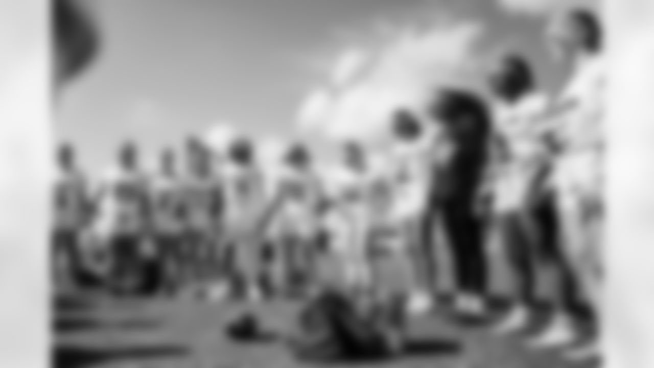 TAMPA, FL - February 12, 2026 - The 2026 Girls Flag Football Preseason Classic at AdventHealth Training Center. Photo By Tori Richman/Tampa Bay Buccaneers