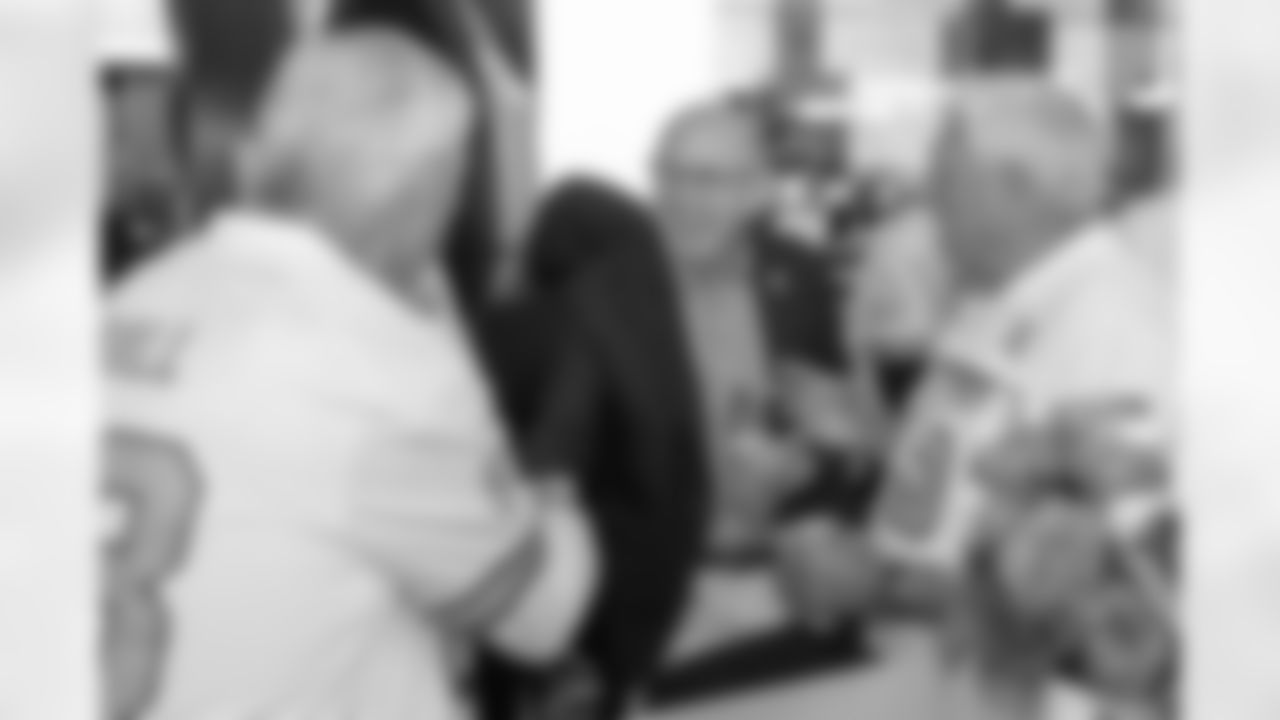 TAMPA, FL - December 11, 2025 - The 1976 Tampa Bay Buccaneers team reunion in the Hyundai Club at Raymond James Stadium. Photo By Mike Carlson/Tampa Bay Buccaneers