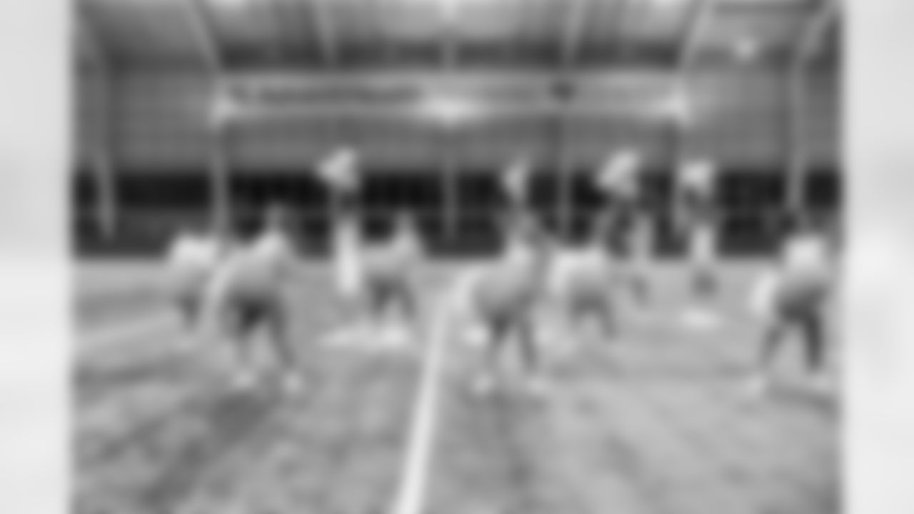 TAMPA, FL - December 09, 2025 - Tampa Bay Buccaneers Cheerleaders during Field Rehearsal at AdventHealth Training Center. Photo By Tori Richman/Tampa Bay Buccaneers