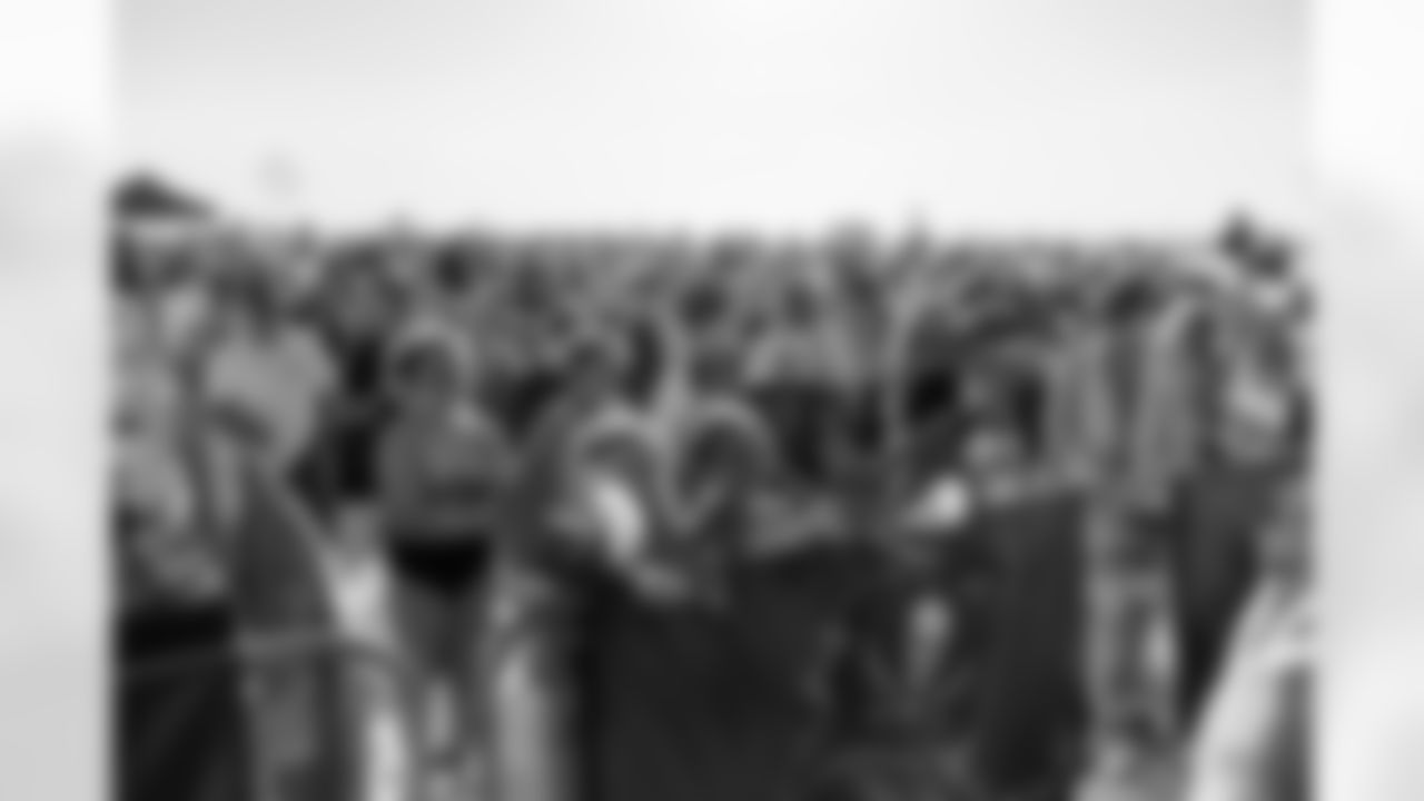 ST. PETE BEACH, FL - April 26, 2025 - A general crowd view as Pirate Flag performs during Bucs Beach Bash. Photo By Dave Pullis/Tampa Bay Buccaneers