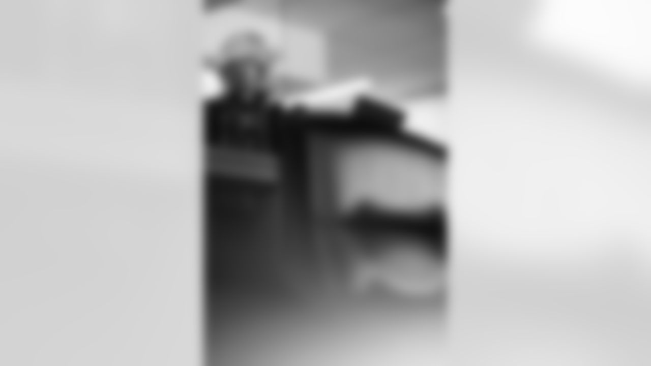 INDIANAPOLIS, IN - February 26, 2026 - Vice President of Player Personnel Mike Biehl during Workouts at the 2026 NFL Combine at Lucas Oil Stadium. Photo By Tori Richman/Tampa Bay Buccaneers